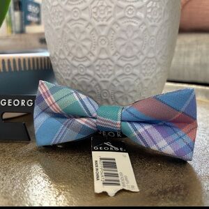 George Multicolor Plaid Bow Tie
